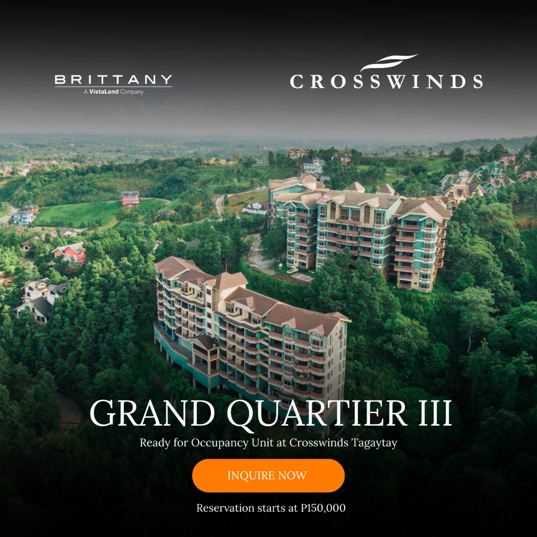 READY FOR OCCUPANCY FULLY FURNISHED UNIT IN CROSSWINDS RESORTS SUITES