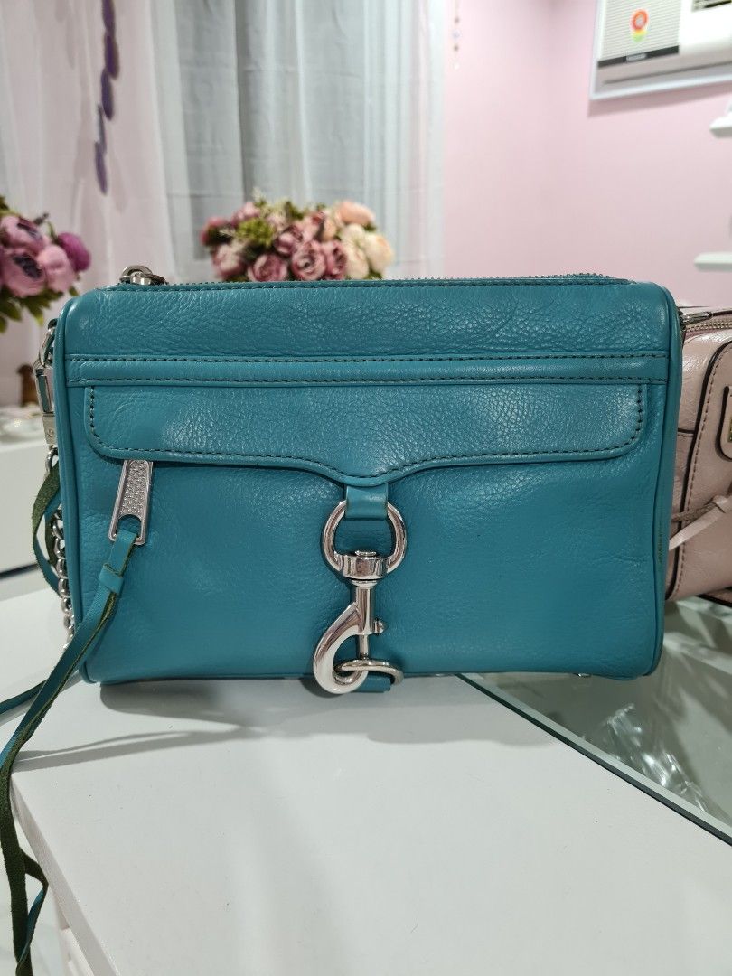 Authentic Rebecca Minkoff Mini Mac in Turquoise (Category: Luxury Bags & Wallets) located in Paranaque City. Submitted by thepennydreadful (Listing ID 1148608176, Image 1). Description: In excellent condition but has some normal signs of usage. Please view pictures. Bought a few years ago online from a reputable seller. Authentic. Includes dustbag but don't have the tags anymore. Guaranteed authentic. BPI payment and buyer shoulders shipping or m