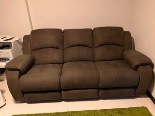 Recliner Sofa: Sven 3RR Seater Charcoal