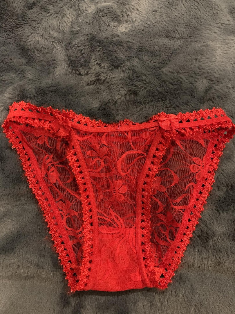 Red Lace Panty Panties For Sale, Women's Fashion, New Undergarments &  Loungewear on Carousell