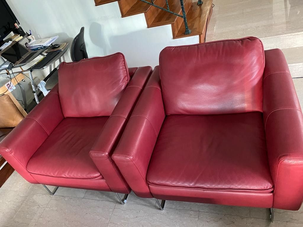 Retail 10k full leather sofa letting go at 2k, Furniture & Home Living
