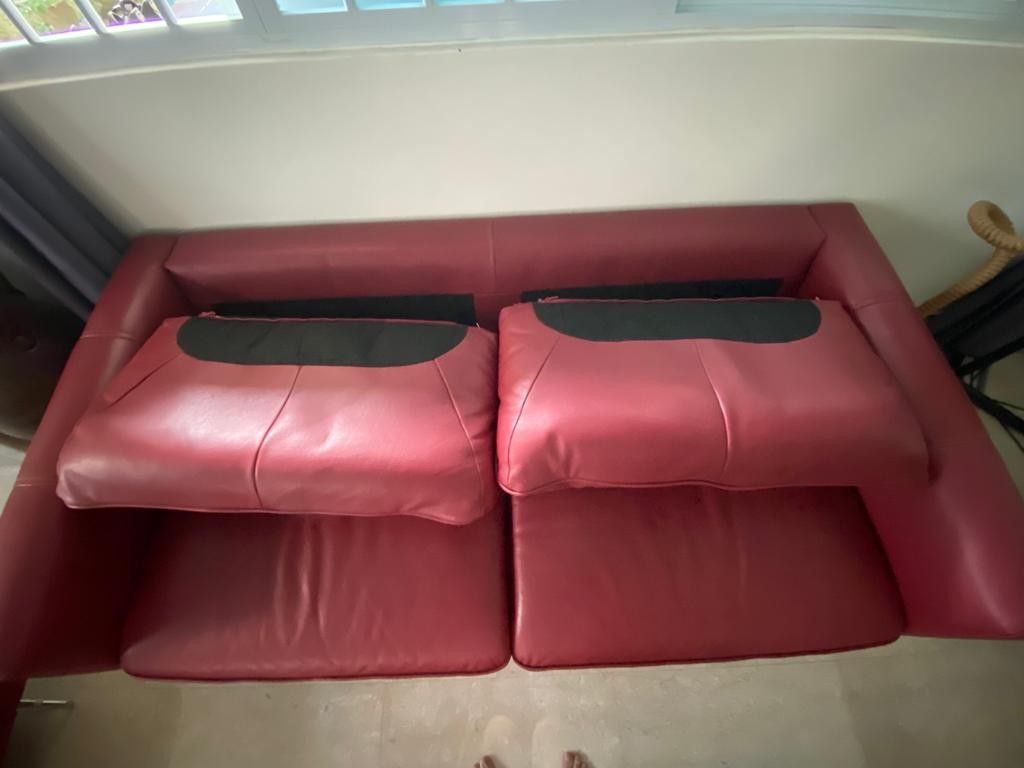 Retail 10k full leather sofa letting go at 2k, Furniture & Home Living