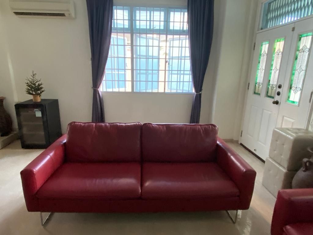 Retail 10k full leather sofa letting go at 2k, Furniture & Home Living