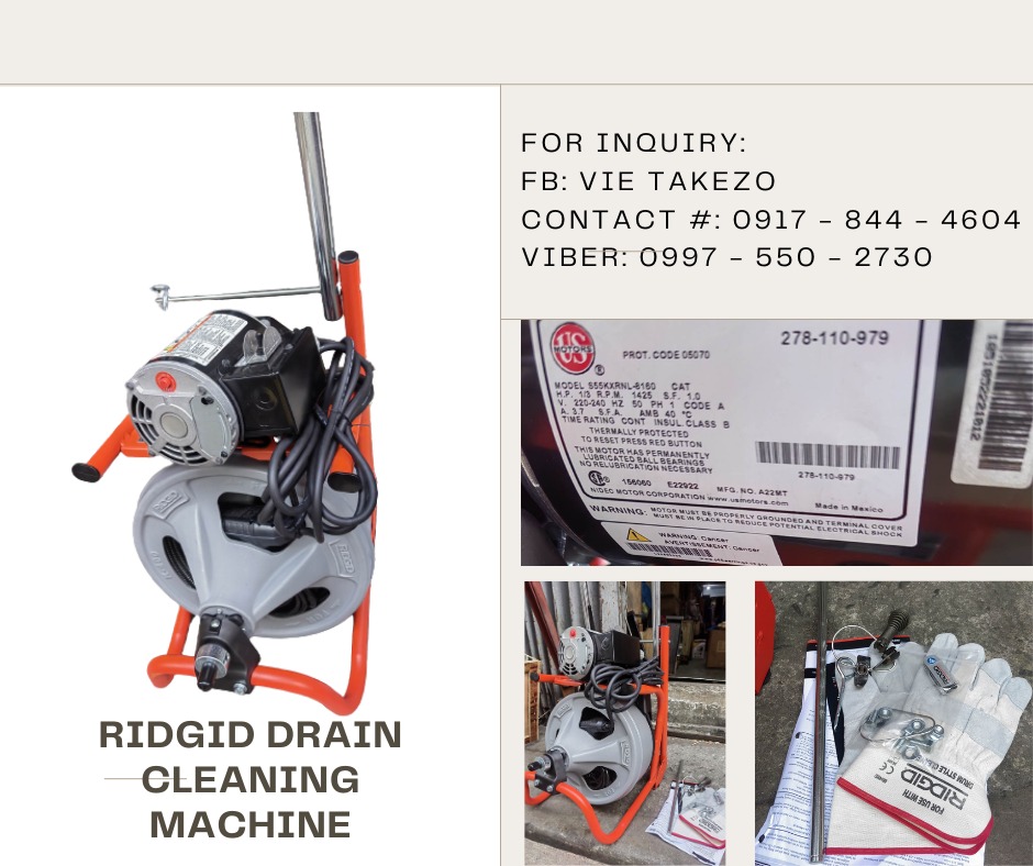 RIDGID DRAIN CLEANING MACHINE on Carousell