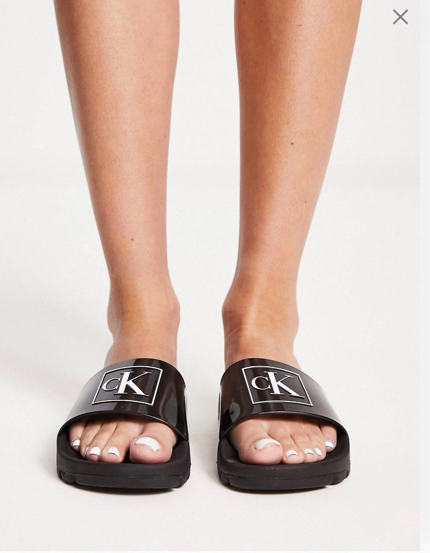 Calvin klein shop jeans logo sliders