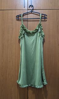 Sage Green Slip Dress