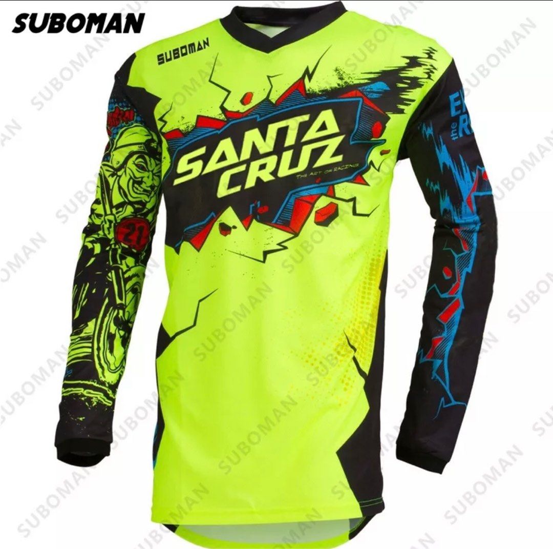 SANTA CRUZ MTB Downhill long sleeved jersey Sports Equipment Bicycles Parts Bicycles on Carousell