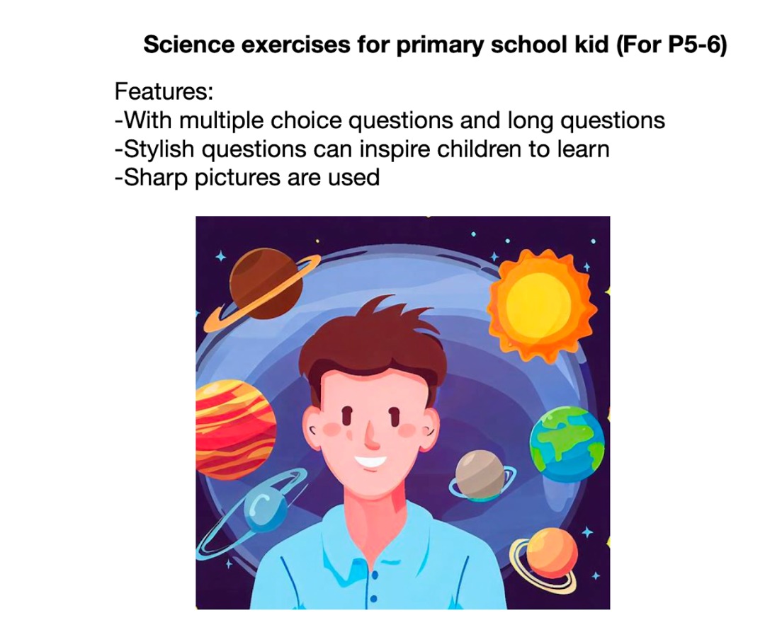 Science(general studies) exercises for primary school kid (P56), 其他