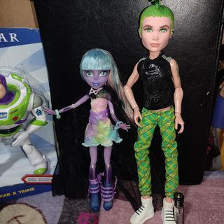 Set Mh Monster High River Styxx and Deuce doll dolls