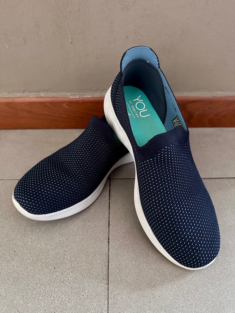 navy blue walking shoes womens