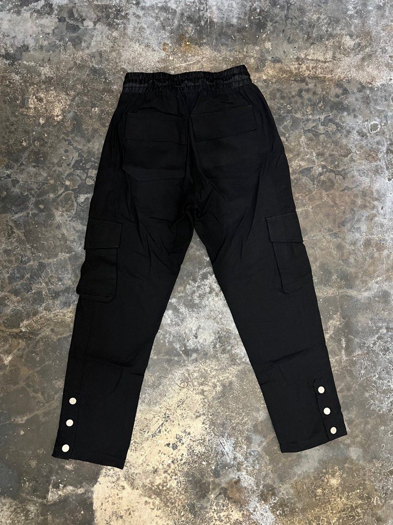 Nylon Cargo Traveler Pants - Black, mnml