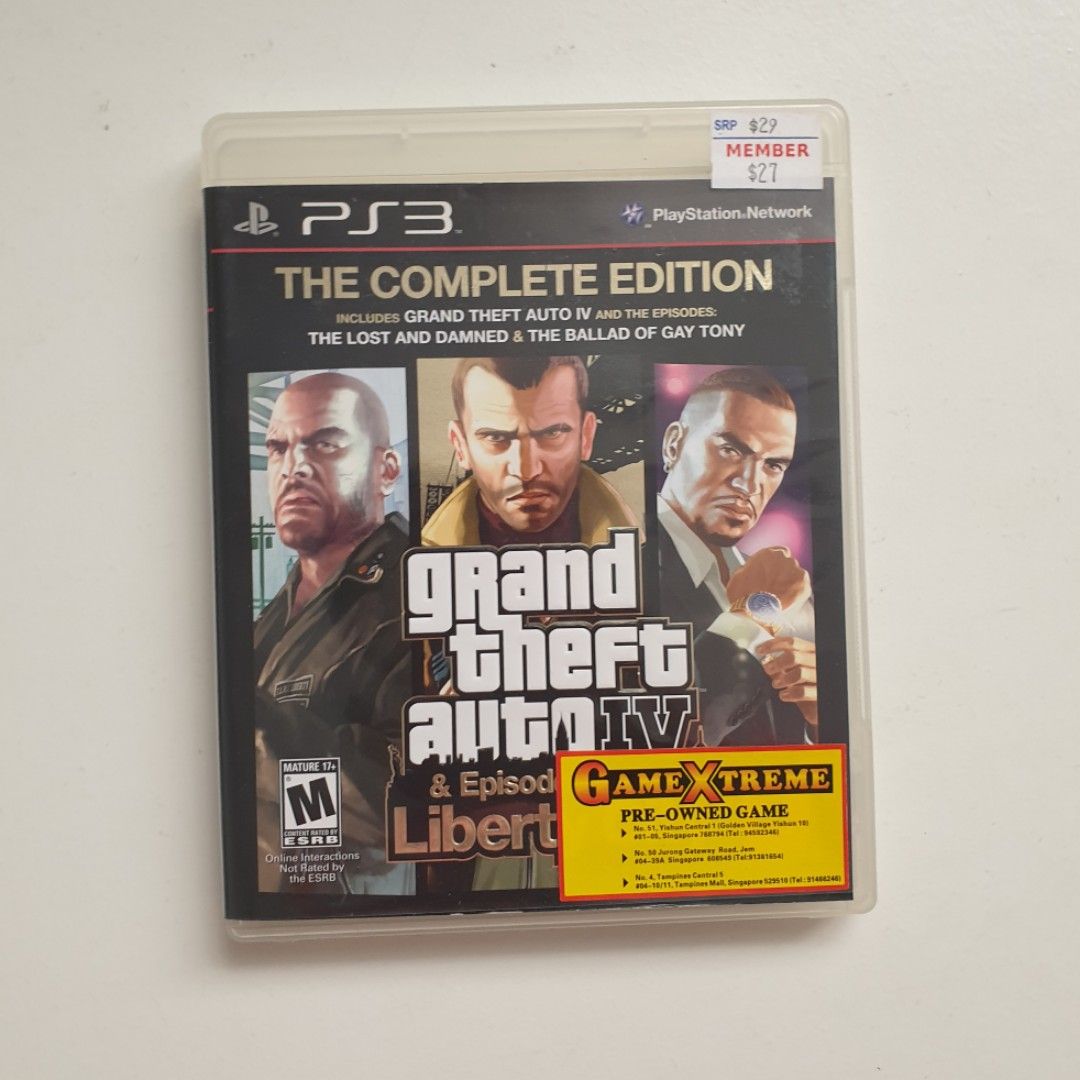 Grand Theft Auto IV Complete Edition (PS3) : Video Games 