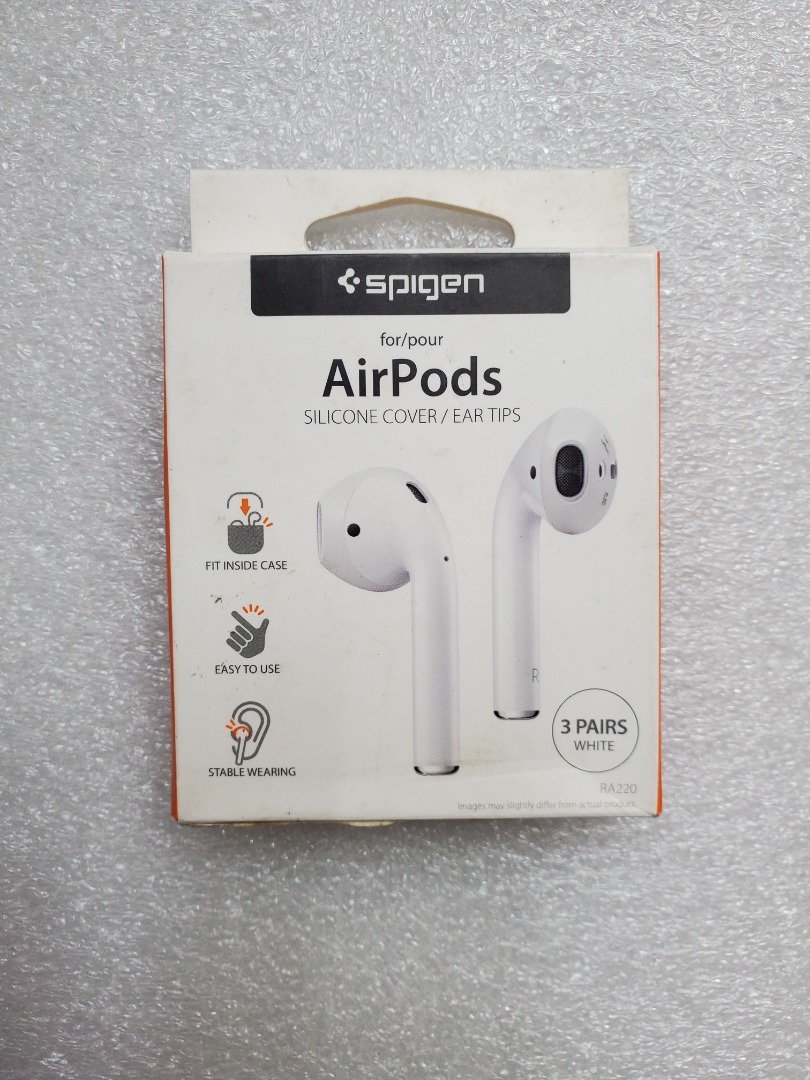 Spigen Airpods Silicone Cover Ear Tips White 3 Pairs RA220