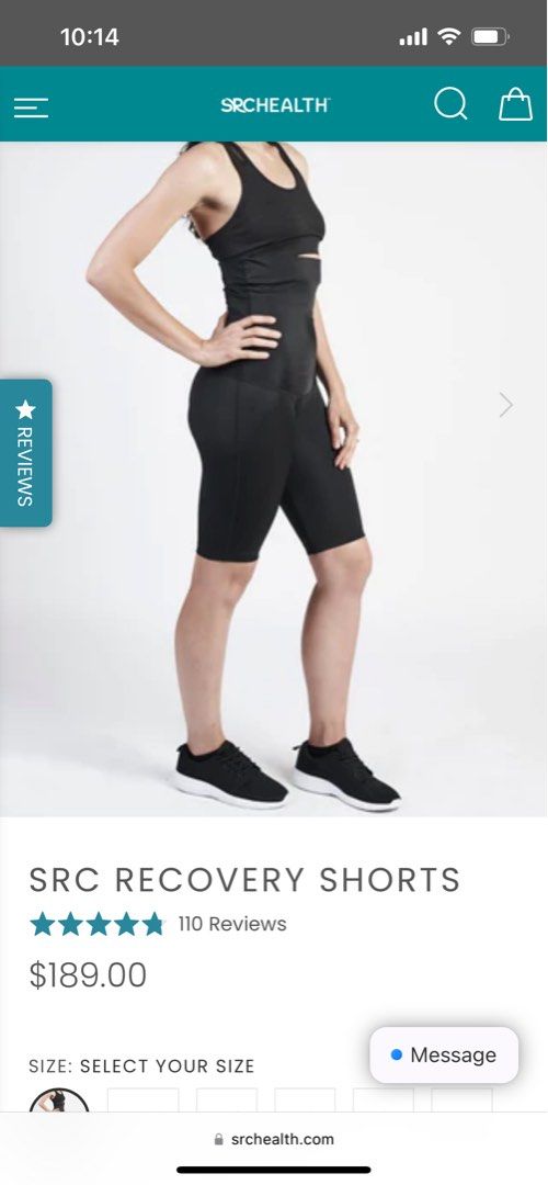 SRC recovery shorts, Women's Fashion, Activewear on Carousell