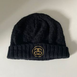 Stussy Double S Logo Checkered Beanie