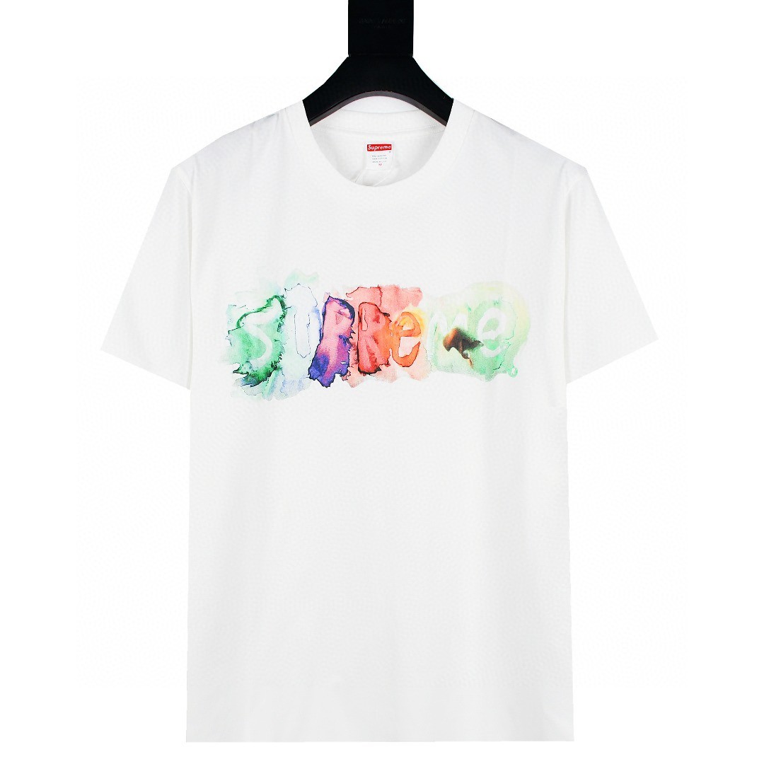 Supreme 23SS WATERCOLOR Tee, 名牌, 服裝- Carousell