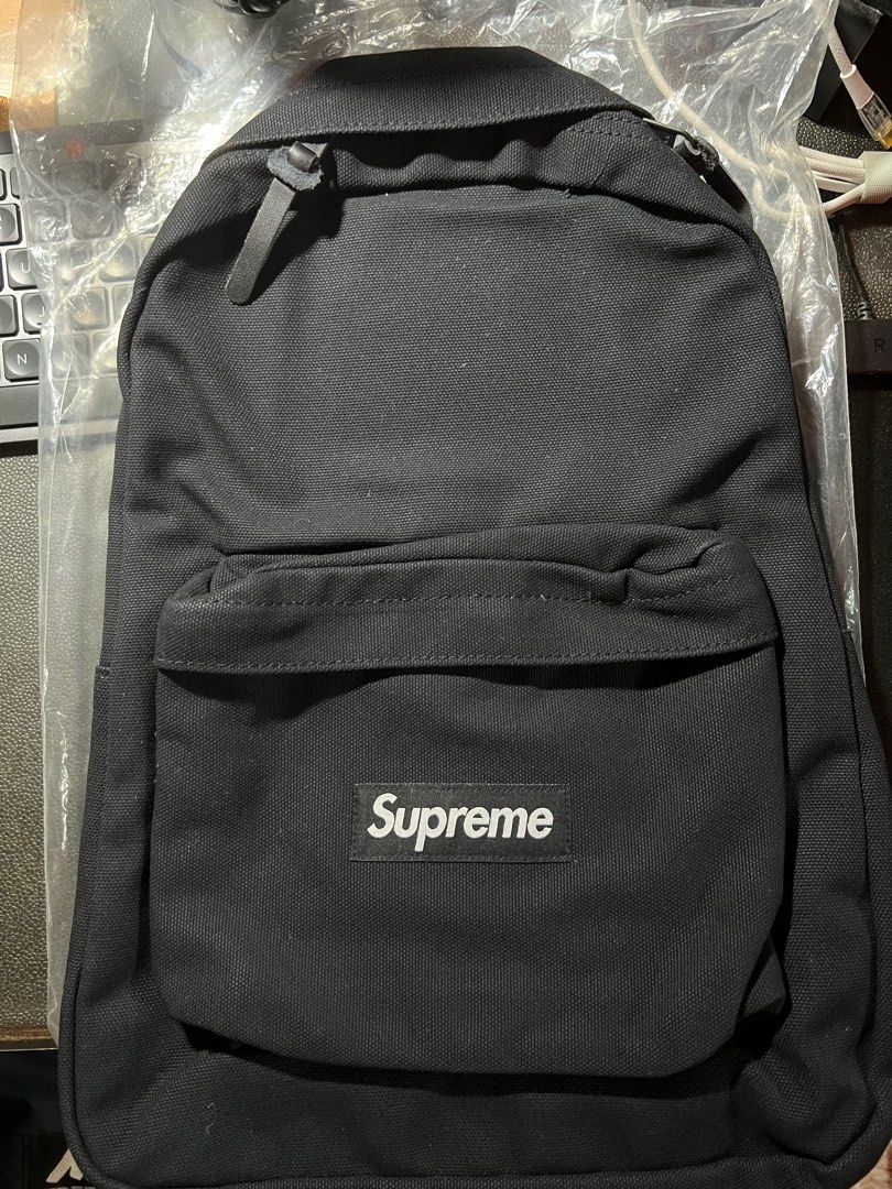 Supreme Canvas Backpack Black FW20