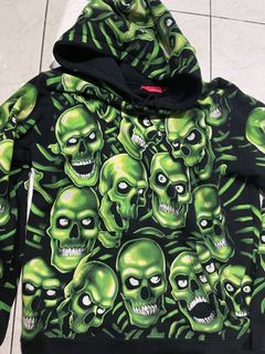 Supreme x vans skull pile hoodie top