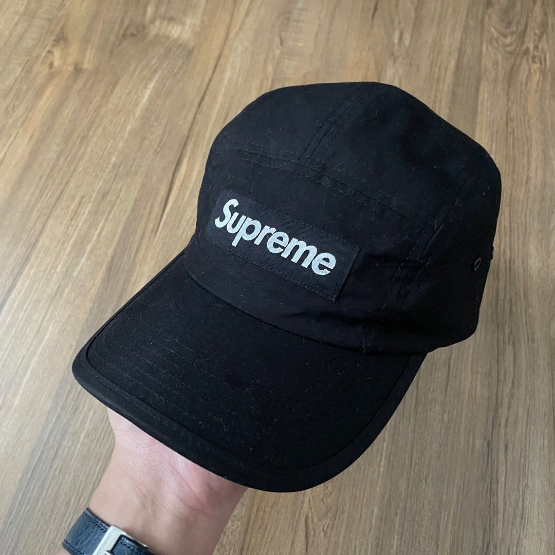 Supreme waxed cotton camp cap