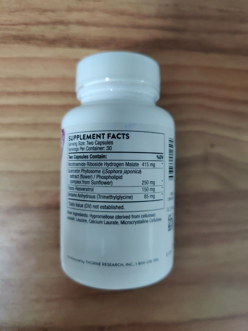Thorne ResveraCel, Health & Nutrition, Health Supplements, Vitamins ...