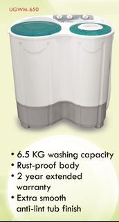 Union 6.5 kg Labamatic Twin Tub Washing Machine For Sale