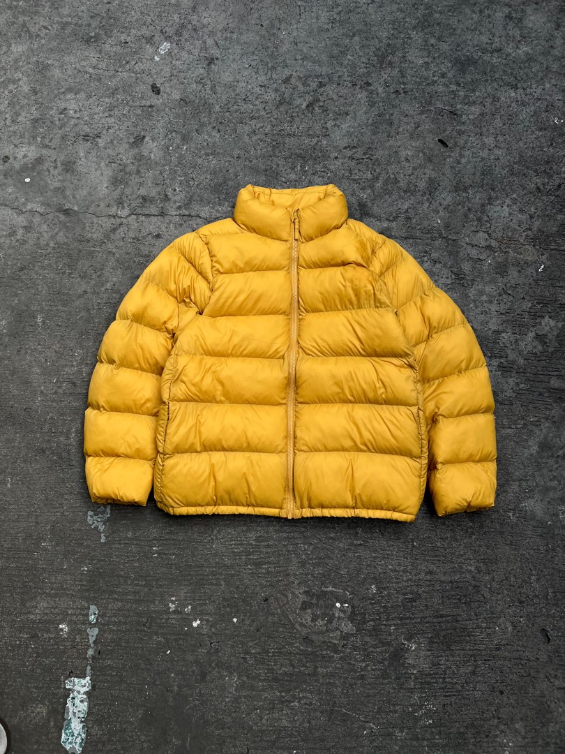 Uniqlo mustard puffer Jacket "Authentic" on Carousell
