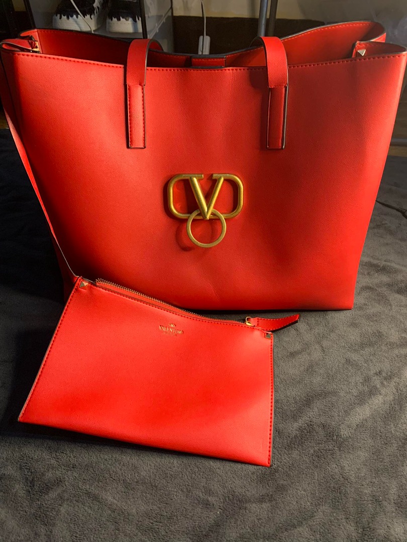 Valentino leather bag on Carousell