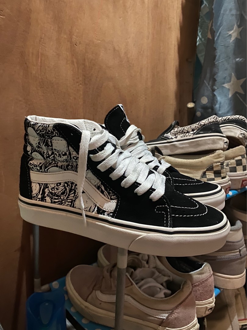 Vans sk8 hi Womens Vans forgotten bones Women s Fashion