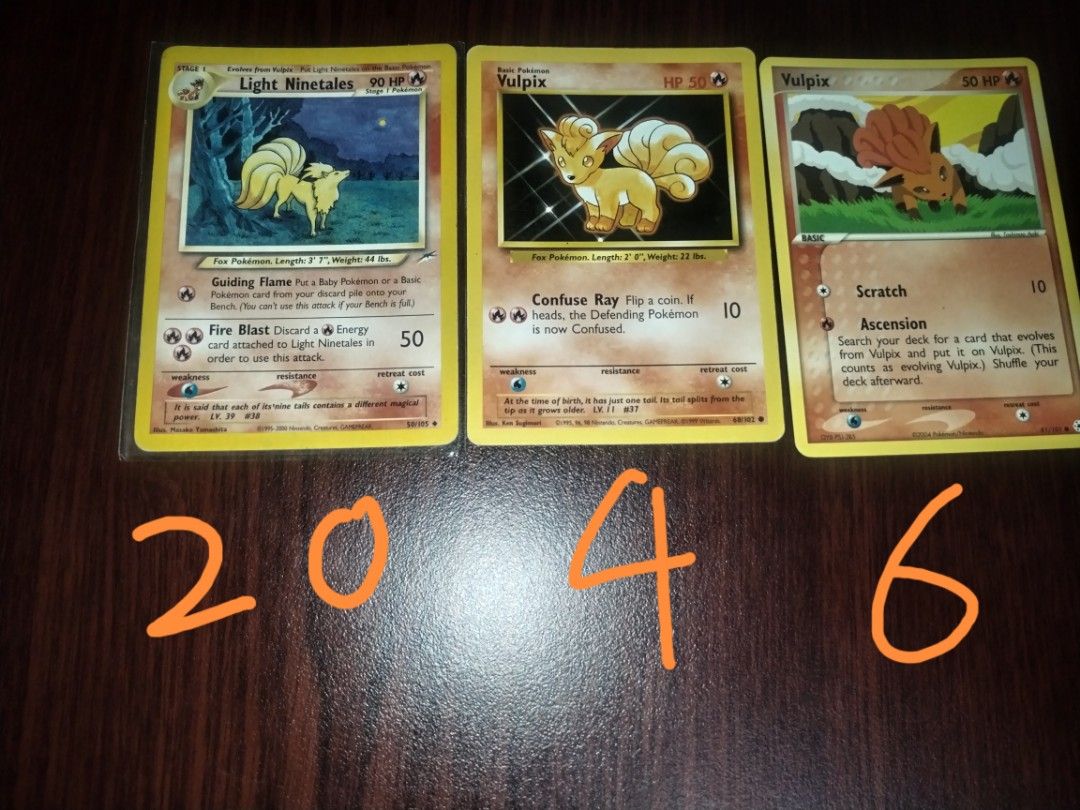 Vulpix light ninetales pokemon TCG, Hobbies & Toys, Memorabilia &  Collectibles, Vintage Collectibles on Carousell