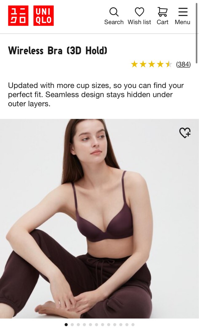 Wireless Bra (3D Hold), Women's Fashion, New Undergarments