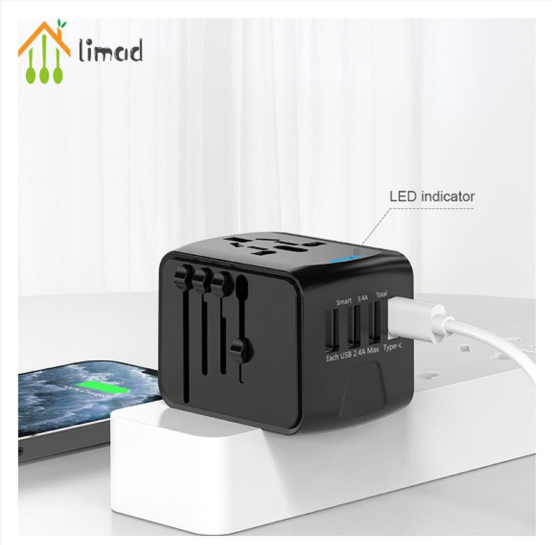 Worldwide Universal Travel Adapter All in One Power Plug Socket ...