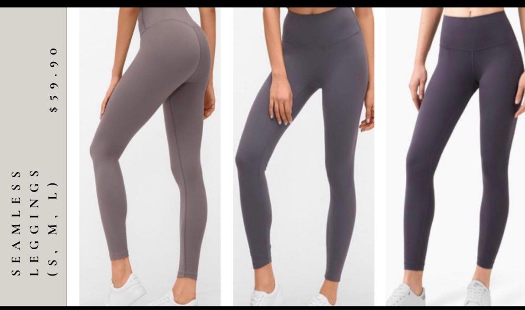 Lovito Summer Plain High Waist Sports Yoga Pants Compression Leggings for  Woman L02044 (Light Blue/Pink/Black/Dark Blue)