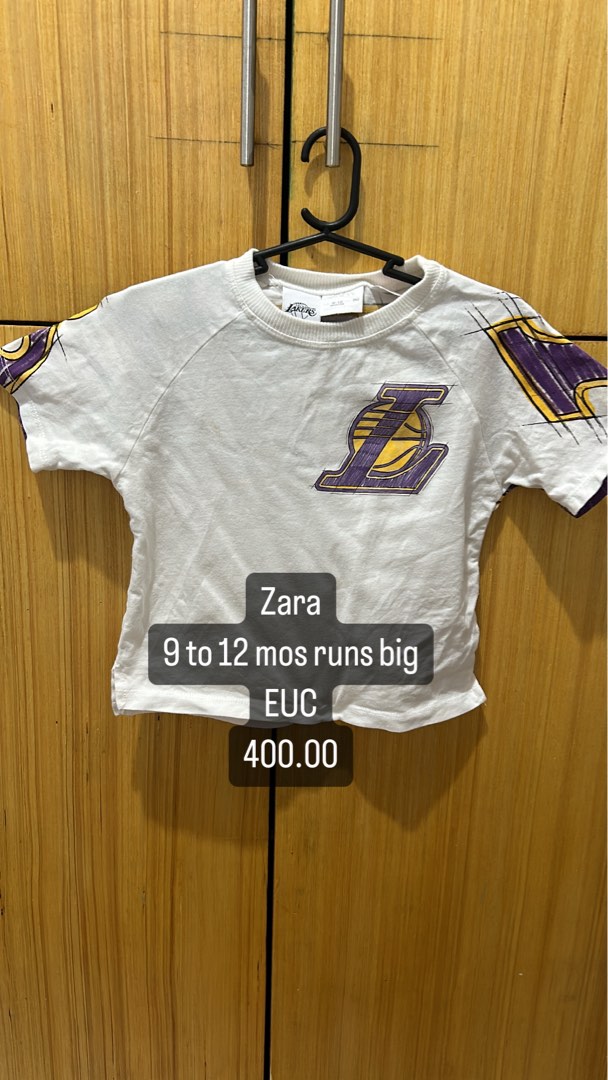 Lakers NBA x ZARA hoodie, Babies & Kids, Babies & Kids Fashion on Carousell