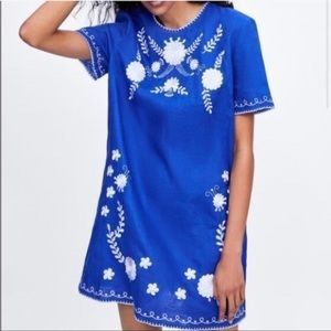 Zara dress with embroidery