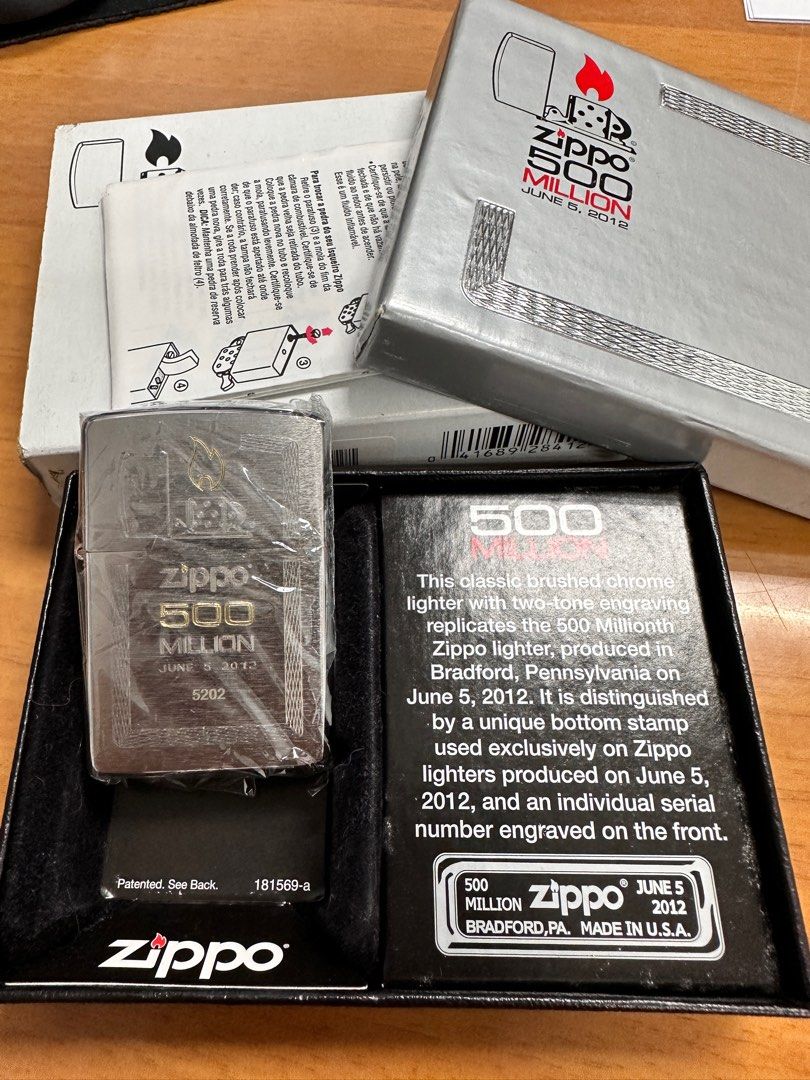 Zippo 500 mil limited edition (2012), Luxury, Accessories on Carousell