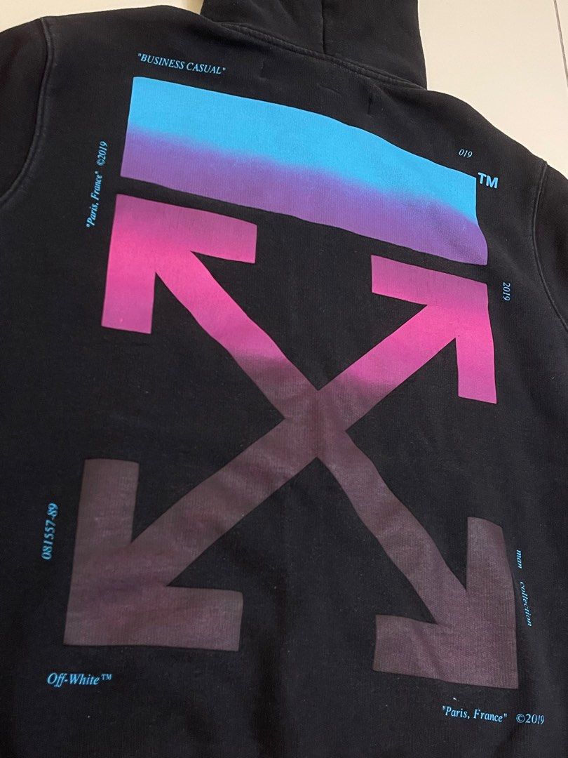 Off white diagonal gradient cheap hoodie
