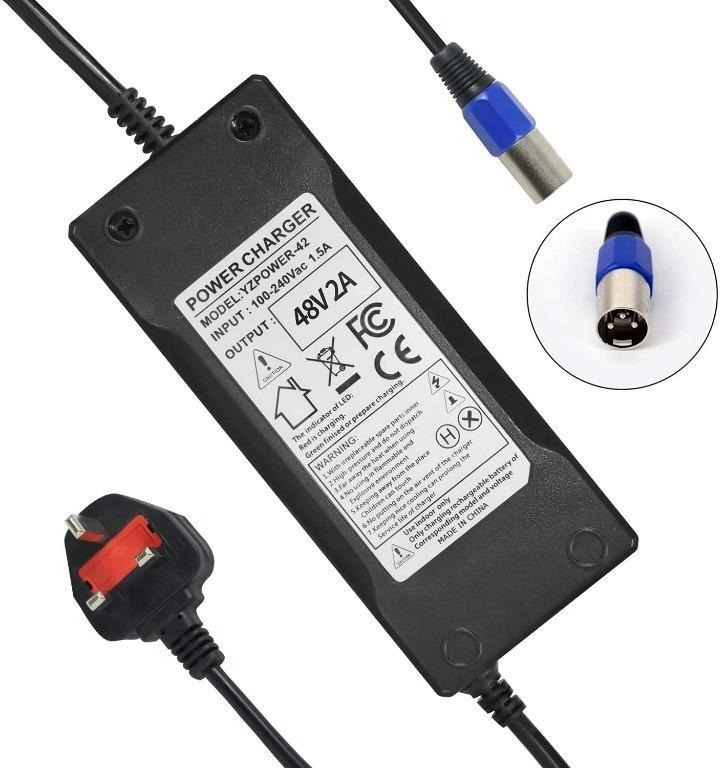 1808) YZPOWER (YZPOWER42) 48V/2A POWER ADAPTER FOR ELECTRIC BIKE