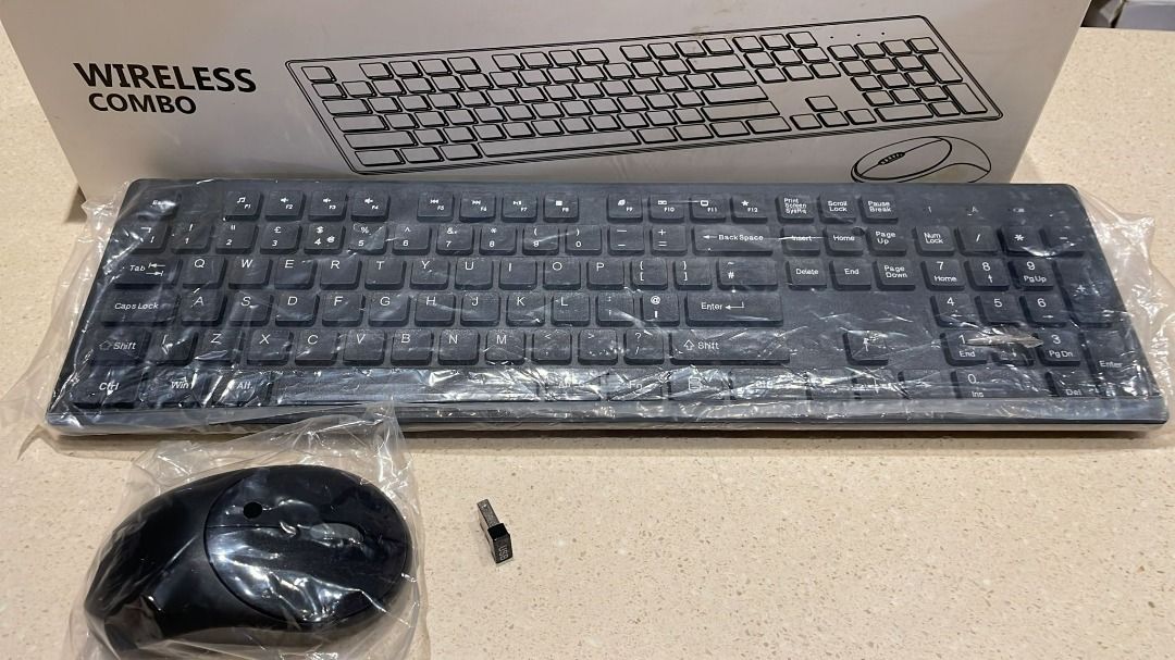 1832) EMORE SUPER SILENCE G9300 2.4G WIRELESS KEYBOARD CHOCOLATE