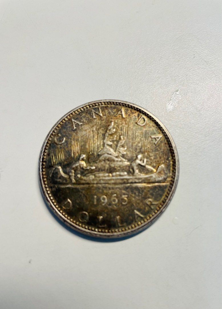 1965年加拿大一元銀幣, 興趣及遊戲, 收藏品及紀念品, 錢幣- Carousell