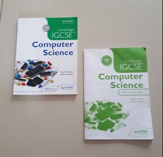2 pcs Cambridge IGCSE Computer Science Textbook dan Workbook