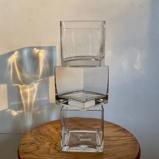 3pcs cube vase for floating candle