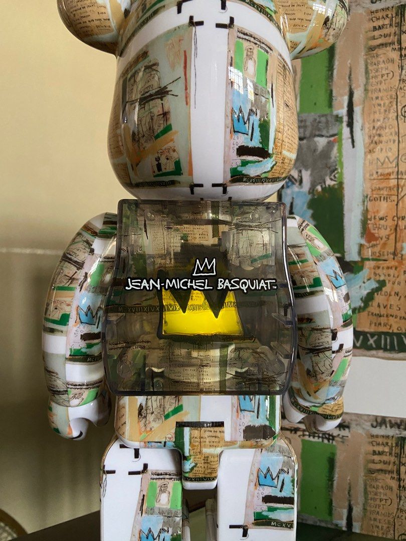 400% + 100% Basquiat king pleasure bearbrick be@rbrick