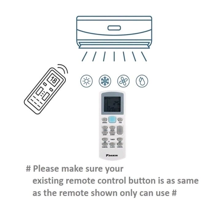 ( 1047415 ) NEW DAIKIN ACSON Aircon Air Conditioner Remote Control