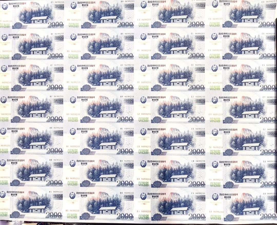 全新> 北韓5 - 5,000韓元(2008年) 28連張套裝, 興趣及遊戲, 收藏品及紀念品, 錢幣- Carousell