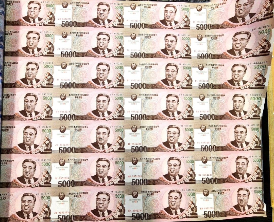 全新> 北韓5 - 5,000韓元(2008年) 28連張套裝, 興趣及遊戲, 收藏品及紀念品, 錢幣- Carousell