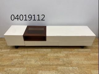 【吉旺二手傢俱生活館】二手/中古  白色電視櫃 電視櫃 電視櫃組 視聽櫃 長櫃 -各式新舊/二手家具 生活家電買賣