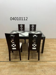 【吉旺二手家具生活館】二手/中古 胡桃餐桌椅組 餐廳椅 皮餐椅 各式餐椅 工業風餐椅 -各式新舊/二手家具 生活家電買賣