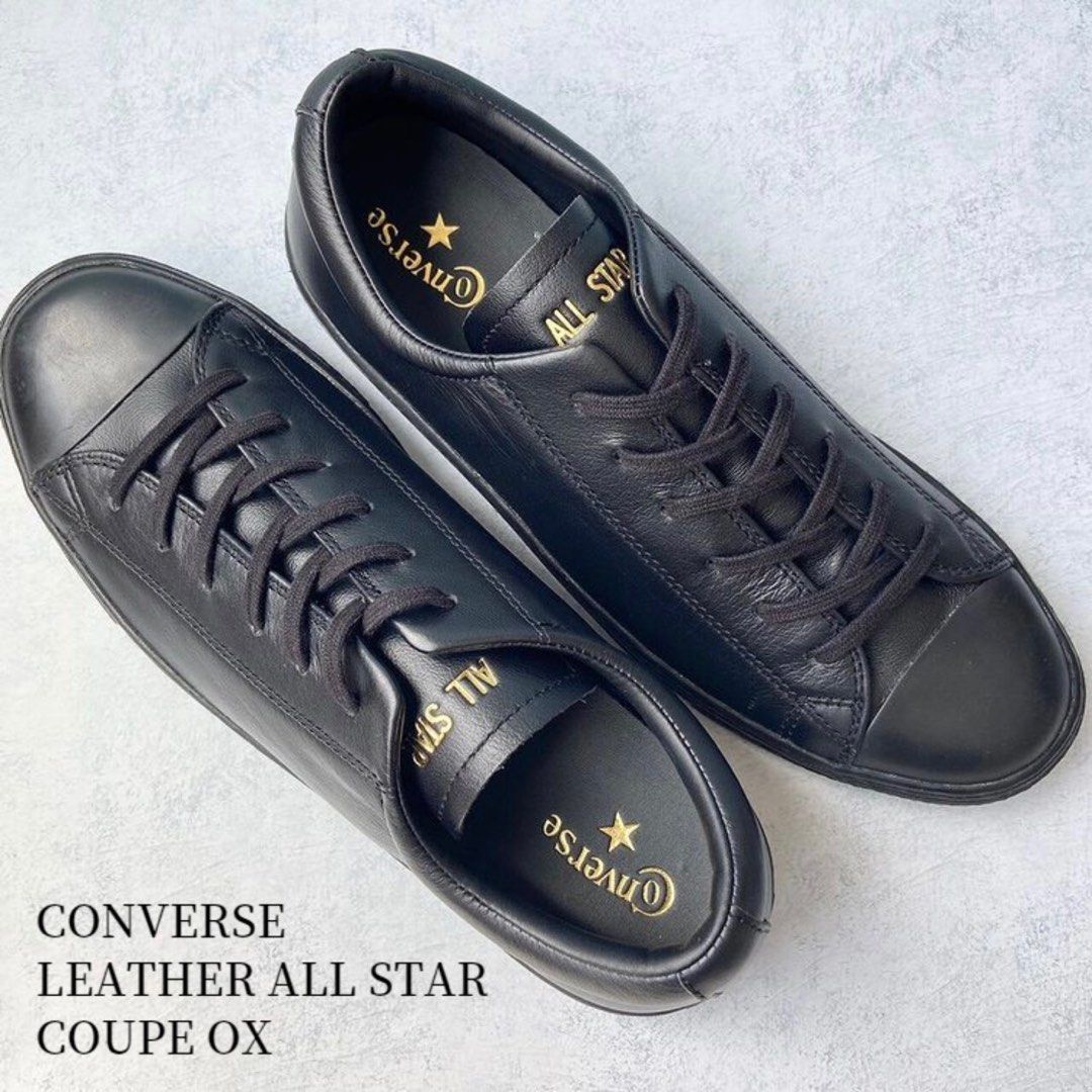 日本CONVERSE LEATHER ALL STAR COUPE OX, 男裝, 鞋, 波鞋- Carousell