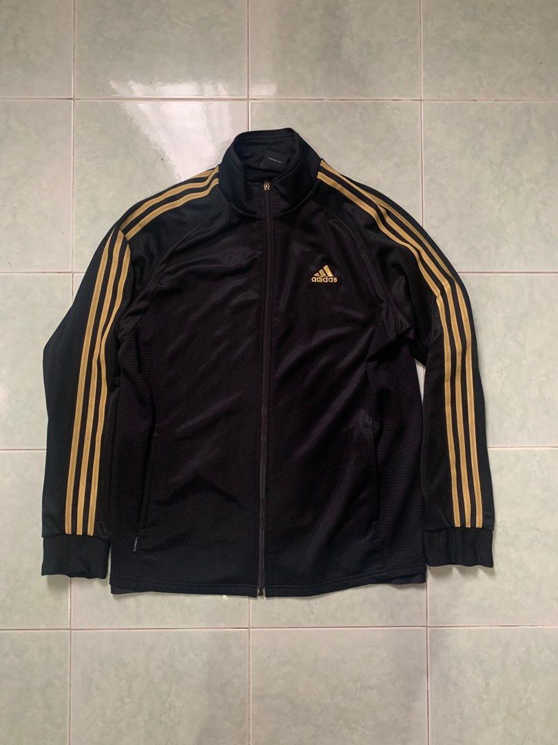 Adidas black gold sweater clearance