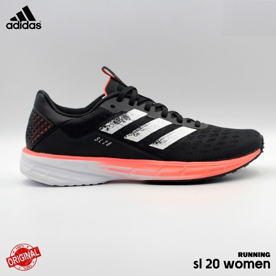 Adidas Wmns Sl20 EG2045 Core Black BNIB resmi Fesyen Pria Sepatu
